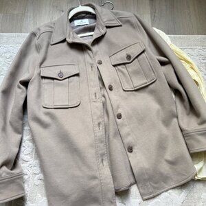 Aritzia Babaton Warm Flannel Shirt-Jacket